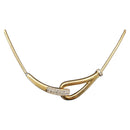GIVENCHY Necklace Metal Gold Tone Auth ka6381-1