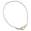 GIVENCHY Necklace Metal Gold Tone Auth ka6381-2