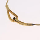 GIVENCHY Necklace Metal Gold Tone Auth ka6381-8