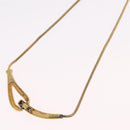 GIVENCHY Necklace Metal Gold Tone Auth ka6381-9