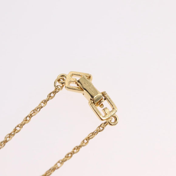 GIVENCHY Necklace Metal Gold Tone Auth ka6382