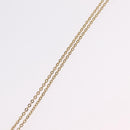Christian Dior Rhinestone Necklace Metal Gold Tone Auth ka6386-10
