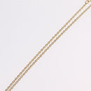 Christian Dior Rhinestone Necklace Metal Gold Tone Auth ka6386-11