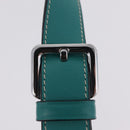 LOEWE Mini Gate Bag Shoulder Bag Leather Green Silver Auth ka6387M-15