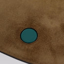 LOEWE Mini Gate Bag Shoulder Bag Leather Green Silver Auth ka6387M-24