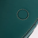 LOEWE Mini Gate Bag Shoulder Bag Leather Green Silver Auth ka6387M-25