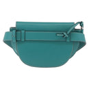 LOEWE Mini Gate Bag Shoulder Bag Leather Green Silver Auth ka6387M-2