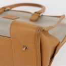 LOEWE Anagram Amazonas Hand Bag Vinyl Leather Clear Silver Auth ka639-14