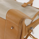 LOEWE Anagram Amazonas Hand Bag Vinyl Leather Clear Silver Auth ka639-16