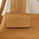 LOEWE Anagram Amazonas Hand Bag Vinyl Leather Clear Silver Auth ka639-10