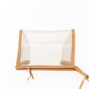 LOEWE Anagram Amazonas Hand Bag Vinyl Leather Clear Silver Auth ka639-19