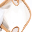 LOEWE Anagram Amazonas Hand Bag Vinyl Leather Clear Silver Auth ka639-20