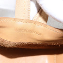 LOEWE Anagram Amazonas Hand Bag Vinyl Leather Clear Silver Auth ka639-21