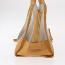 LOEWE Anagram Amazonas Hand Bag Vinyl Leather Clear Silver Auth ka639-3