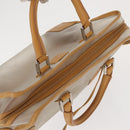 LOEWE Anagram Amazonas Hand Bag Vinyl Leather Clear Silver Auth ka639-6