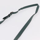BURBERRY Nova Check Shoulder Bag Canvas Green Silver Auth ka6391A-8