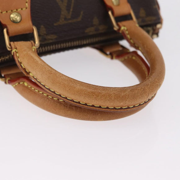 LOUIS VUITTON Monogram Mini Speedy Hand Bag M41534 LV Auth ka6394