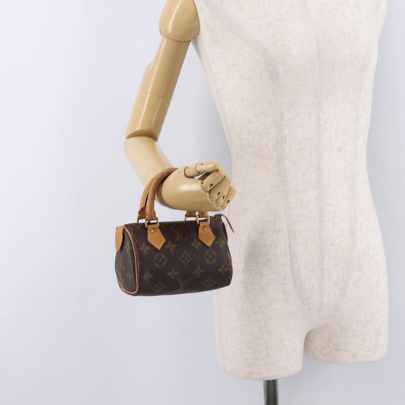 LOUIS VUITTON Monogram Mini Speedy Hand Bag M41534 LV Auth ka6394