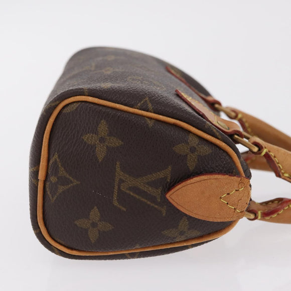 LOUIS VUITTON Monogram Mini Speedy Hand Bag M41534 LV Auth ka6394