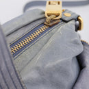 FENDI Hand Bag Leather 2way Purple Gold YX1 2461 Auth ka6396-18