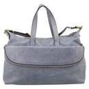 FENDI Hand Bag Leather 2way Purple Gold YX1 2461 Auth ka6396-2