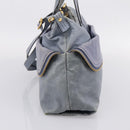 FENDI Hand Bag Leather 2way Purple Gold YX1 2461 Auth ka6396-5