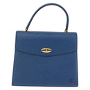 LOUIS VUITTON Epi Malesherbes Hand Bag Blue M52375 LV Auth ka6399A-13