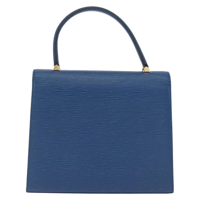 LOUIS VUITTON Epi Malesherbes Hand Bag Blue M52375 LV Auth ka6399A - 0