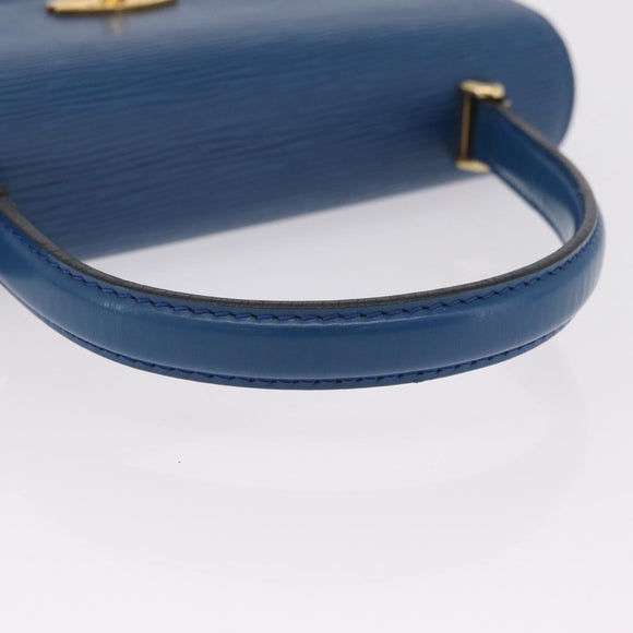 LOUIS VUITTON Epi Malesherbes Hand Bag Blue M52375 LV Auth ka6399A