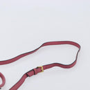 Miu Miu Madras Hand Bag Leather 2way Pink Gold Auth ka6401V-16