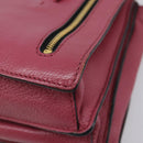 Miu Miu Madras Hand Bag Leather 2way Pink Gold Auth ka6401V-20
