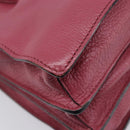 Miu Miu Madras Hand Bag Leather 2way Pink Gold Auth ka6401V-21