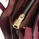Miu Miu Madras Hand Bag Leather 2way Pink Gold Auth ka6401V-34