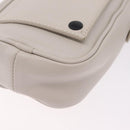BOTTEGA VENETA Leggero Shoulder Pouch Leather White Auth ka6402-15