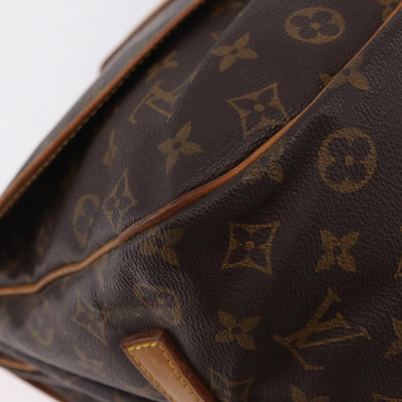 LOUIS VUITTON Monogram Saumur 35 Shoulder Bag M42254 LV Auth ka6403