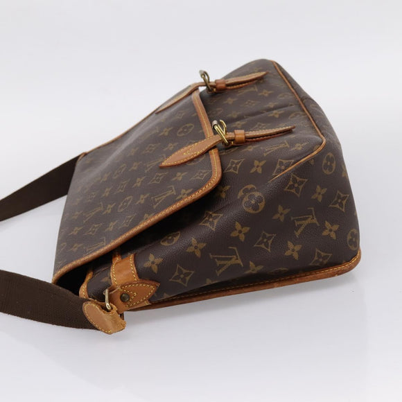 LOUIS VUITTON Monogram Gibeciere GM Shoulder Bag M42246 LV Auth ka6404