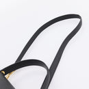 CELINE Belt Bag Hand Bag Leather 2way Black Gold Auth ka6406V-15