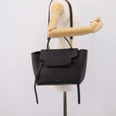 CELINE Belt Bag Hand Bag Leather 2way Black Gold Auth ka6406V-26