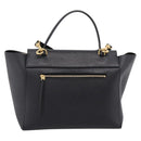 CELINE Belt Bag Hand Bag Leather 2way Black Gold Auth ka6406V-2