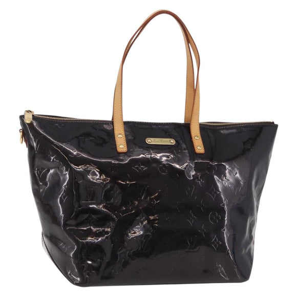LOUIS VUITTON Monogram Vernis Bellevue GM Bag Amarante M93589 LV Auth ka6407V