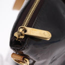 LOUIS VUITTON Monogram Vernis Bellevue GM Bag Amarante M93589 LV Auth ka6407V-17