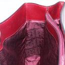 CARTIER Must Line Shoulder Bag Leather Bordeaux Gold Auth ka6410-23