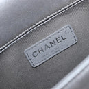 CHANEL Boy Chanel Matelasse Chain Bag Lamb Skin Red Gold CC Auth ka6411M-26