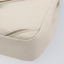 CHANEL Macro Chevron Small Flap Bag Caviar Skin White Silver CC Auth ka6412V-16
