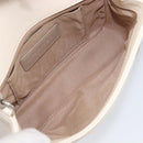 CHANEL Macro Chevron Small Flap Bag Caviar Skin White Silver CC Auth ka6412V-10