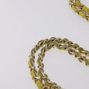 CHANEL Matelasse Chain Shoulder Bag Lamb Skin Yellow Gold CC Auth ka6413M-8