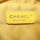 CHANEL Matelasse Chain Shoulder Bag Lamb Skin Yellow Gold CC Auth ka6413M-28