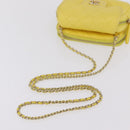 CHANEL Matelasse Chain Shoulder Bag Lamb Skin Yellow Gold CC Auth ka6413M-7