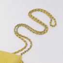 CHANEL Matelasse Chain Shoulder Bag Lamb Skin Yellow Gold CC Auth ka6413M-15
