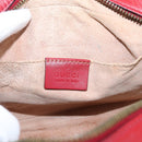 GUCCI GG Marmont Shoulder Bag Leather Red Gold 447632 Auth ka6415-17